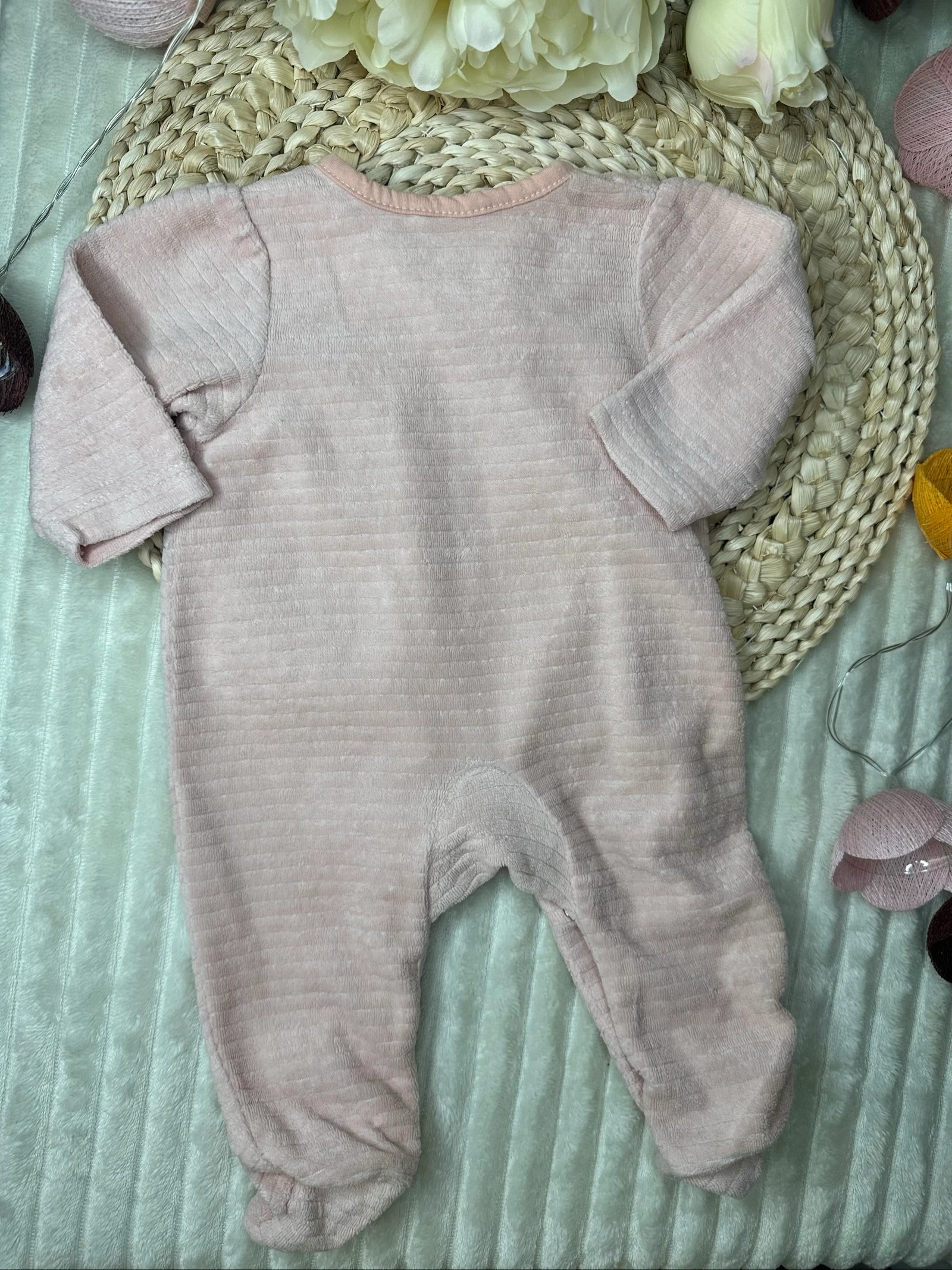 Pyjama van fluweel eendelig Orchestra 1 maand roze – photo 5